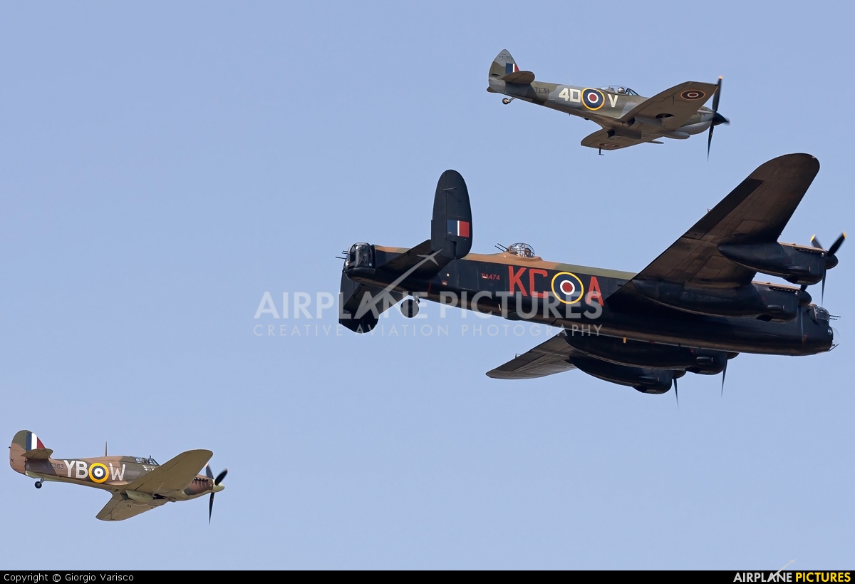 Royal Air Force "Battle of Britain Memorial Flight" TE311 aircraft at Fairford