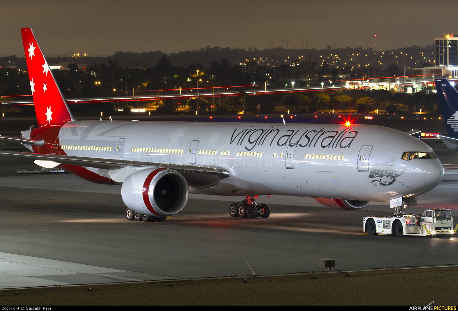 Virgin Australia VH-VOZ aircraft at Los Angeles Intl