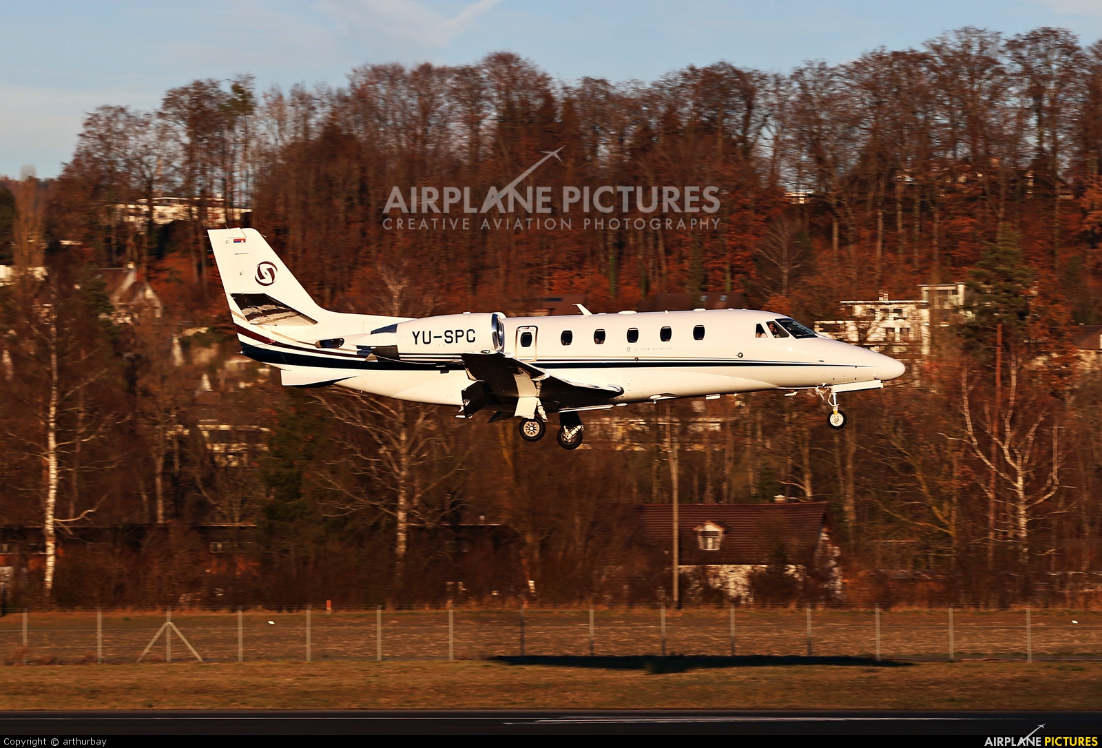 Prince Aviation YU-SPC aircraft at Bern - Belp