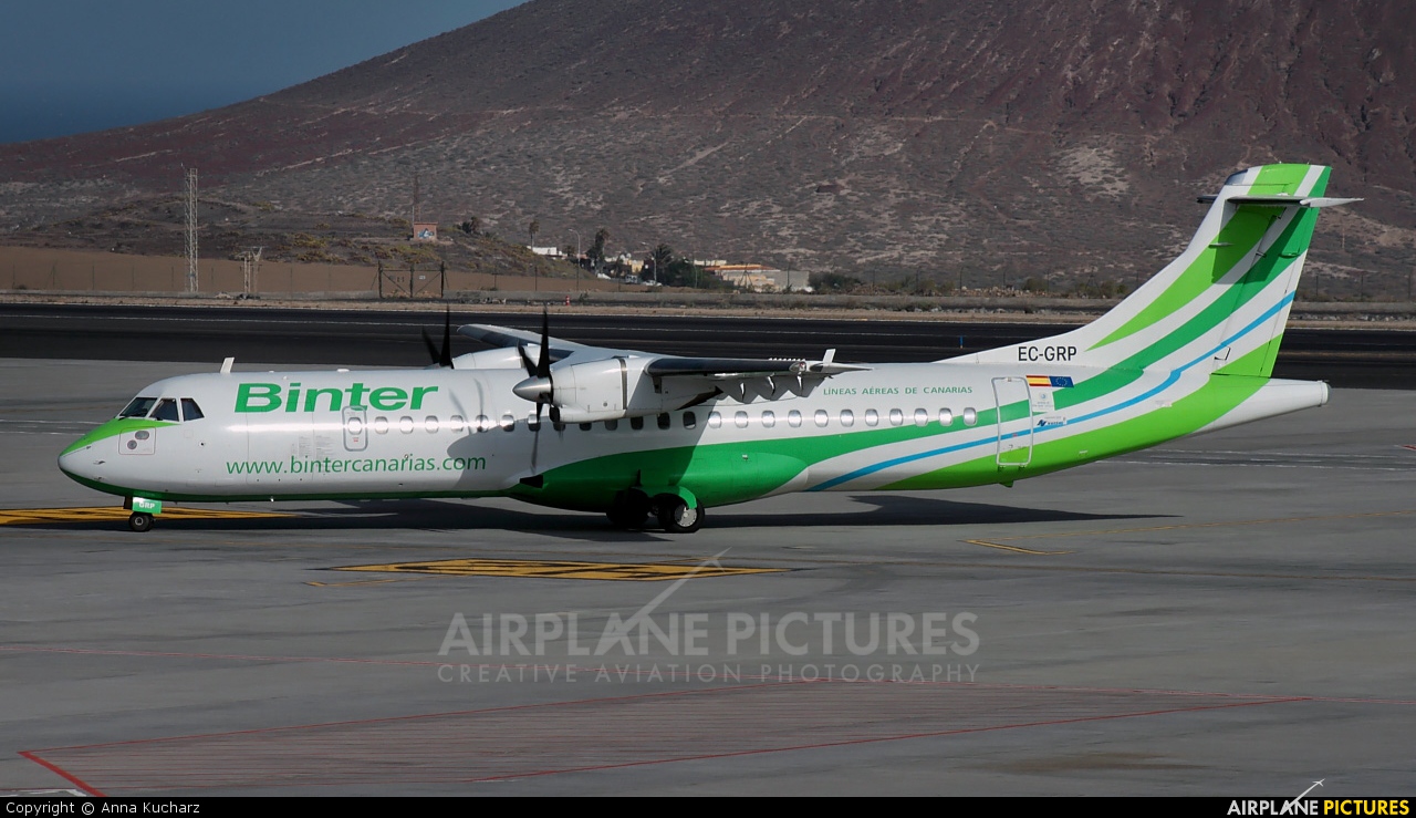 Binter Canarias EC-GRP aircraft at Tenerife Sur - Reina Sofia