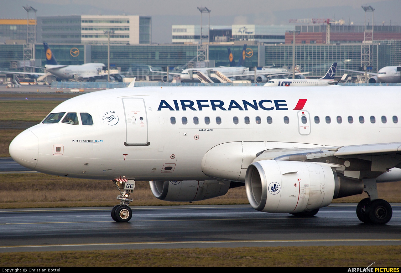 Air France F-GUGE aircraft at Frankfurt