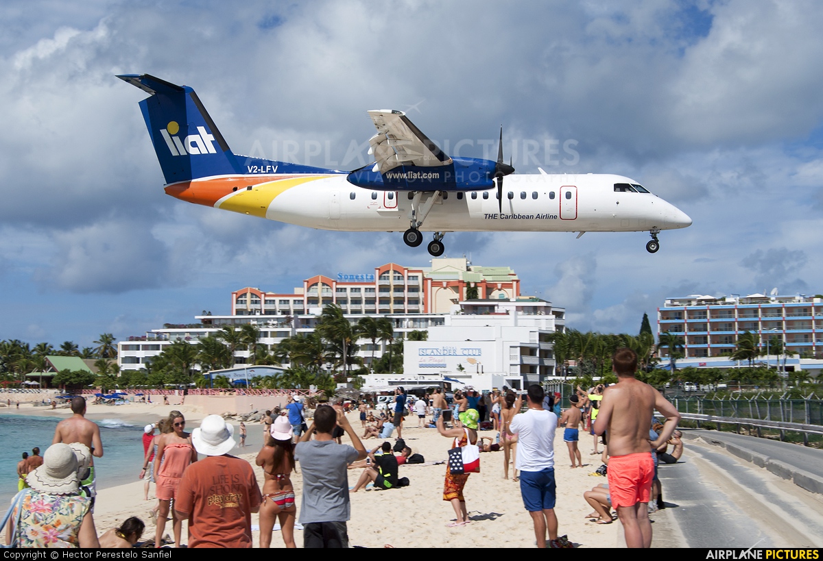 LIAT V2-LFV aircraft at Sint Maarten - Princess Juliana Intl