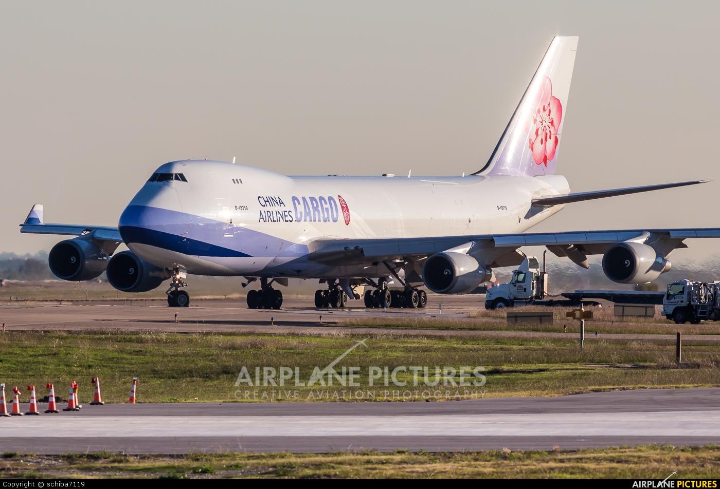 China Airlines Cargo B-18719 aircraft at Dallas - Fort Worth Intl