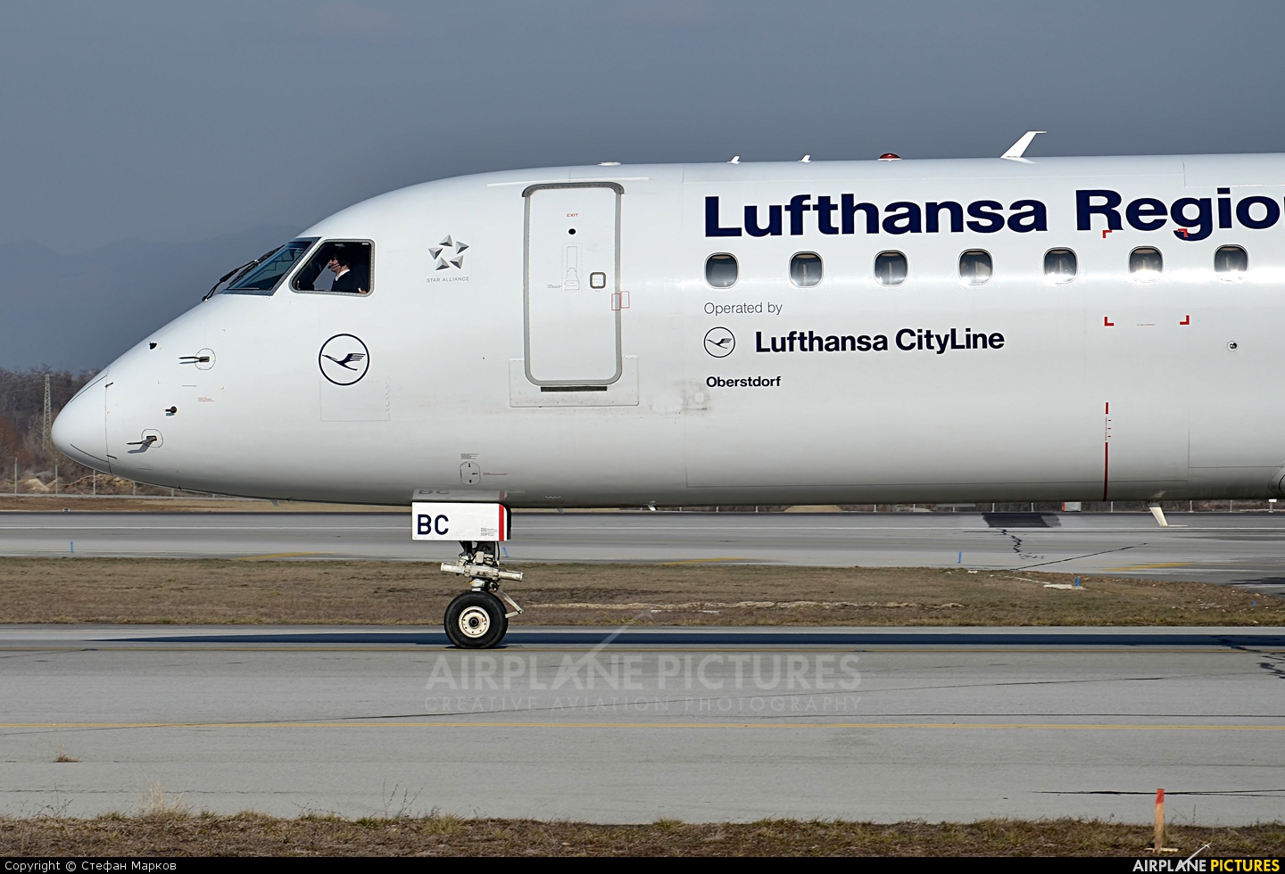 Lufthansa Regional - CityLine D-AEBC aircraft at Sofia