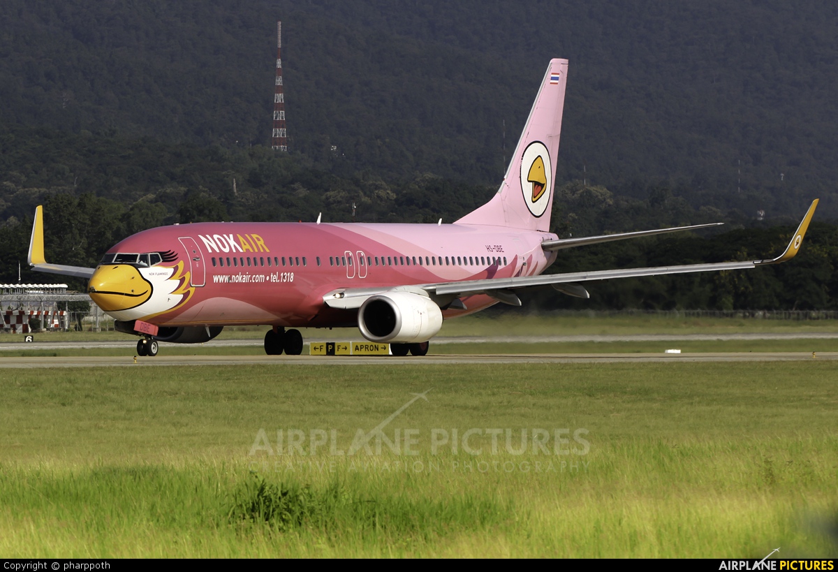 Nok Air HS-DBE aircraft at Chiang-Mai