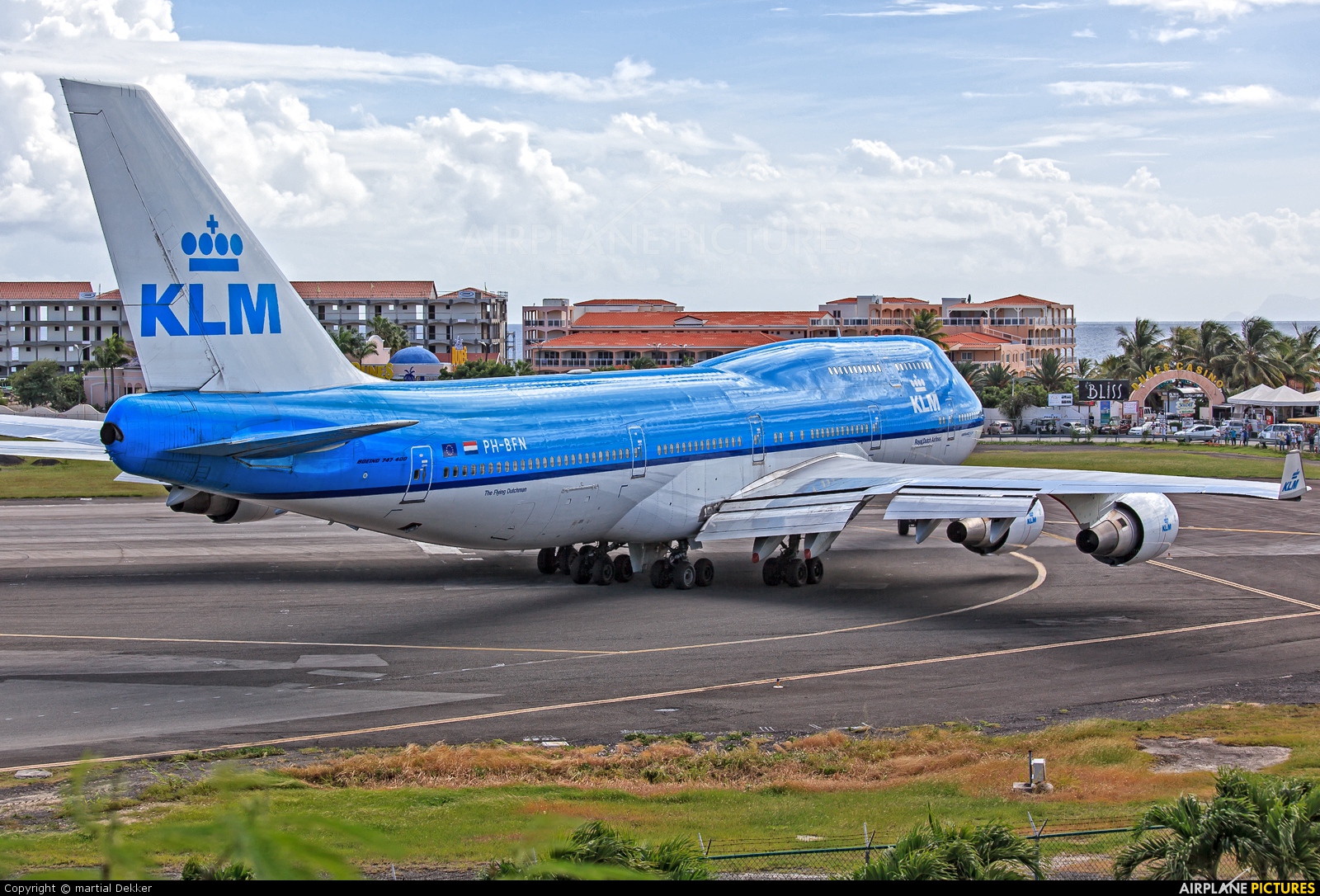 KLM PH-BFN aircraft at Sint Maarten - Princess Juliana Intl