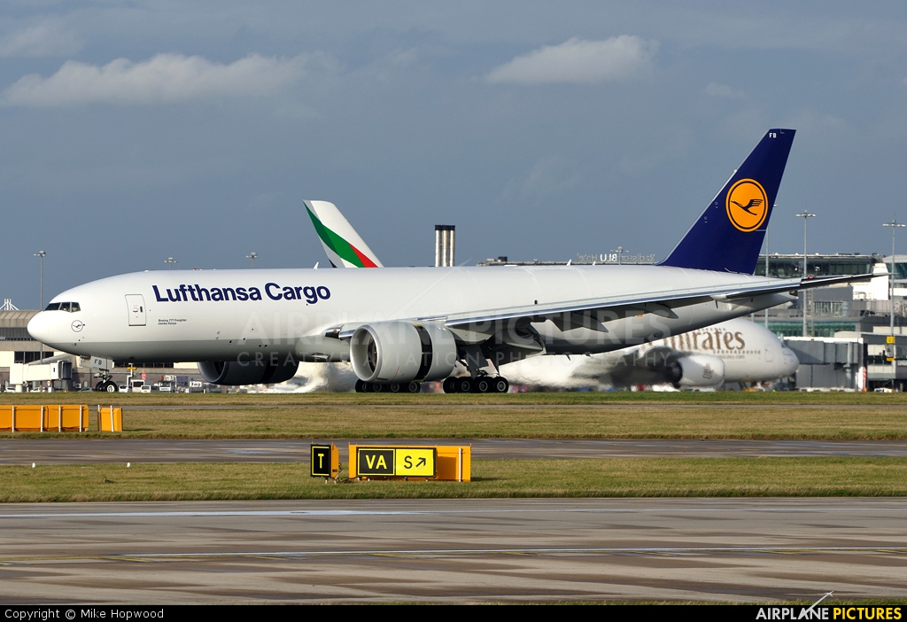 Lufthansa Cargo D-ALFB aircraft at Manchester