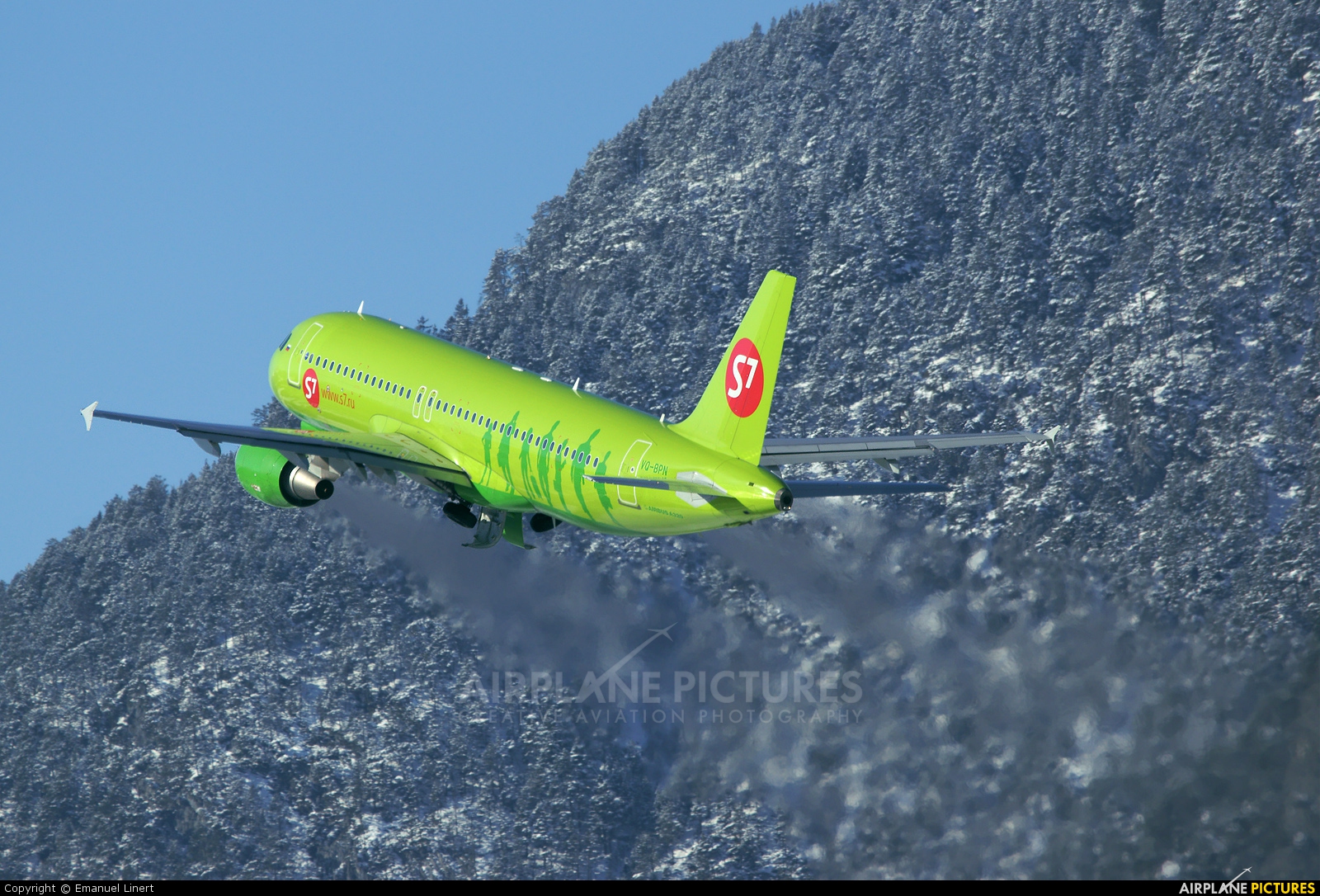 S7 Airlines VQ-BPN aircraft at Innsbruck