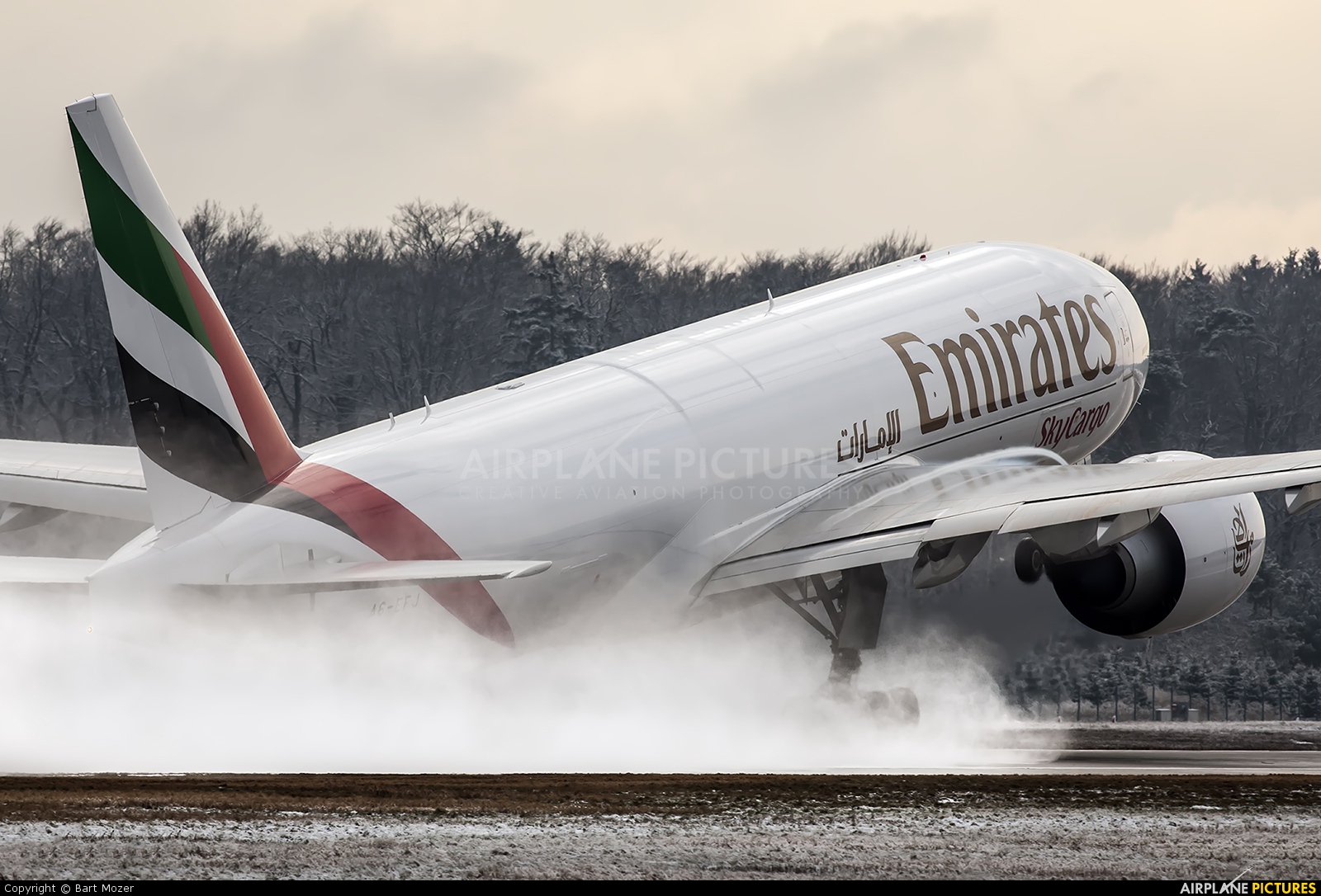 Emirates Sky Cargo A6-EFJ aircraft at Frankfurt