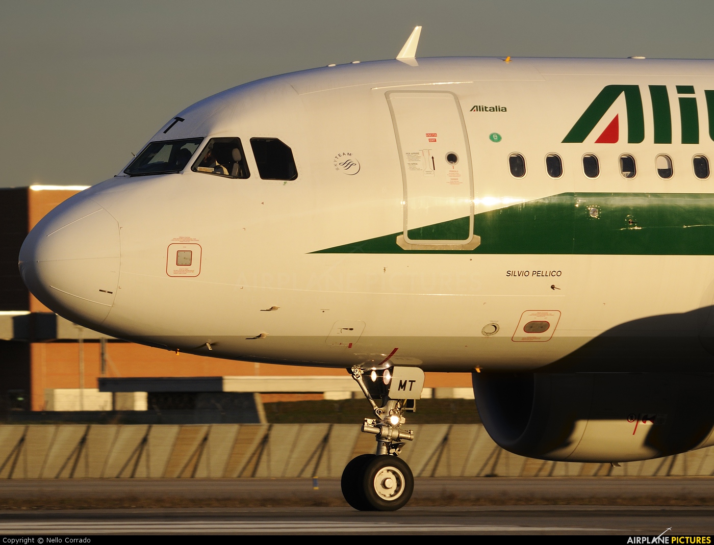 Alitalia I-BIMT aircraft at Milan - Linate