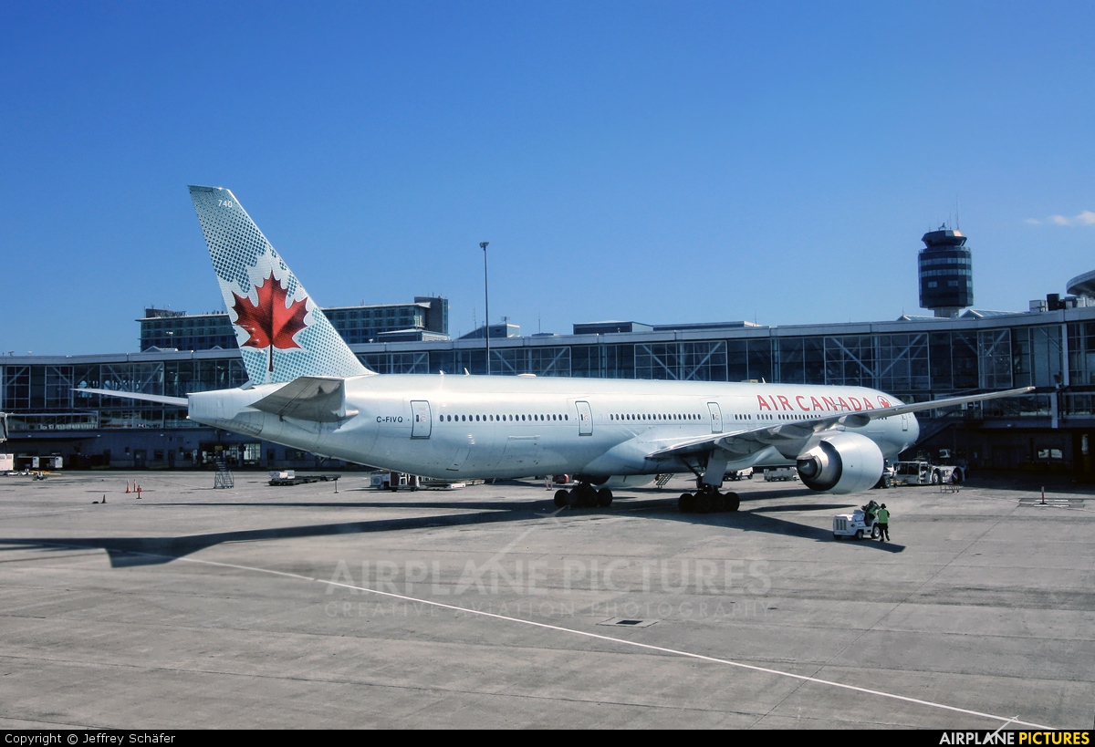 Air Canada C-FIVQ aircraft at Vancouver Intl, BC