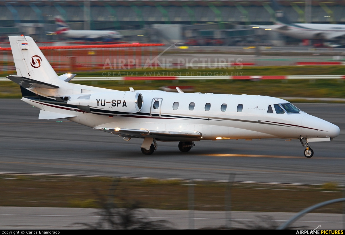 Prince Aviation YU-SPA aircraft at Madrid - Barajas