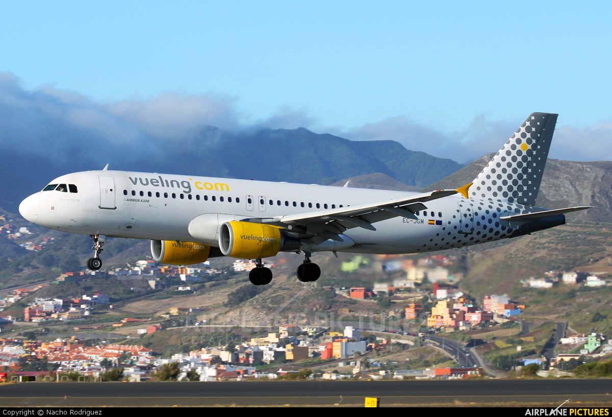 Vueling Airlines EC-JGM aircraft at Tenerife Norte - Los Rodeos