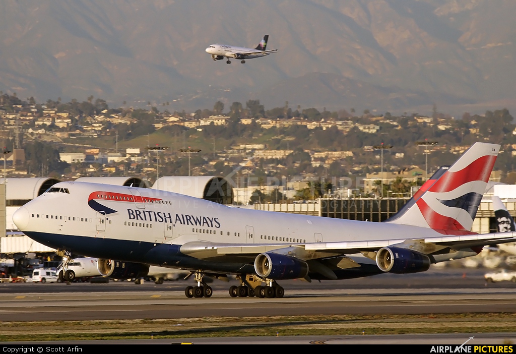 British Airways G-BYGA aircraft at Los Angeles Intl