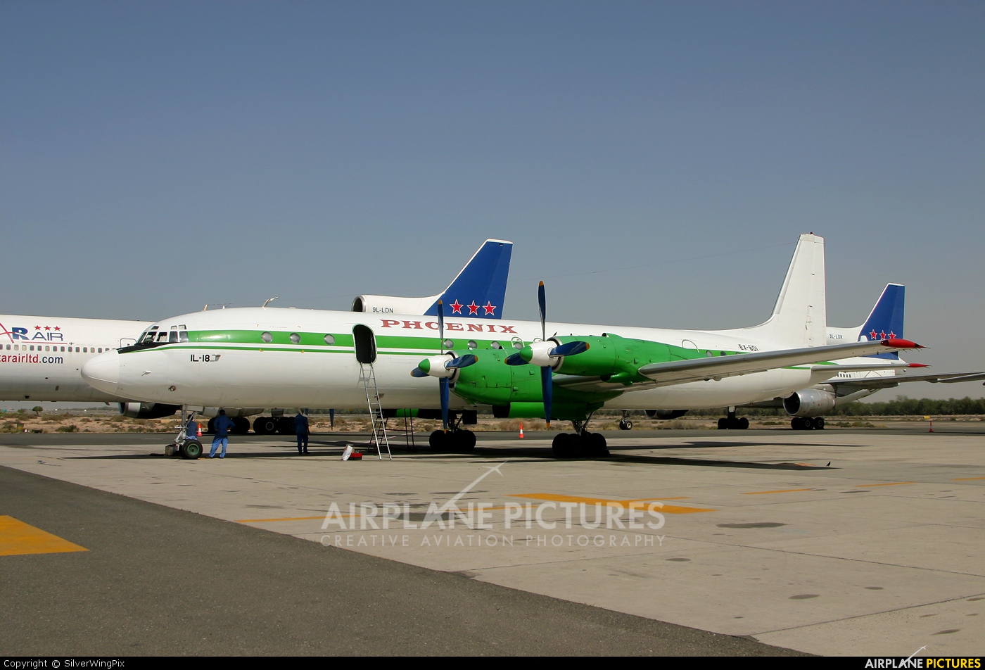 Phoenix Aviation EX-601 aircraft at Sharjah Intl