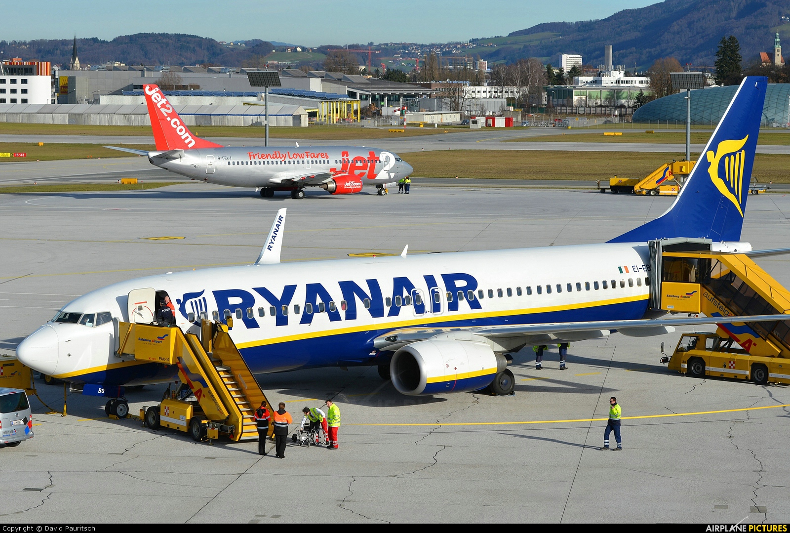 Ryanair EI-EBO aircraft at Salzburg