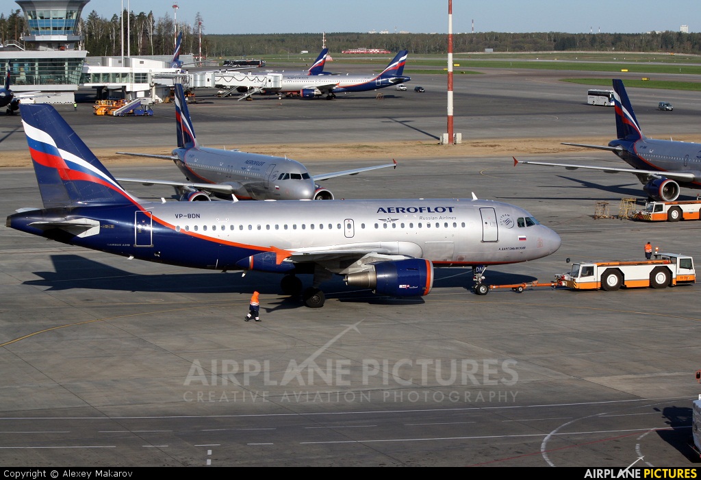 Aeroflot VP-BDN aircraft at Moscow - Sheremetyevo