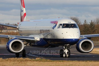 G-LCYM - British Airways - City Flyer Embraer ERJ-190 (190-100)