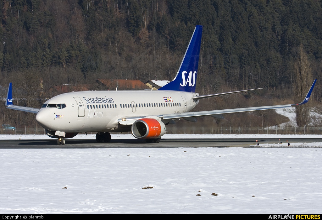 SAS - Scandinavian Airlines SE-RET aircraft at Innsbruck
