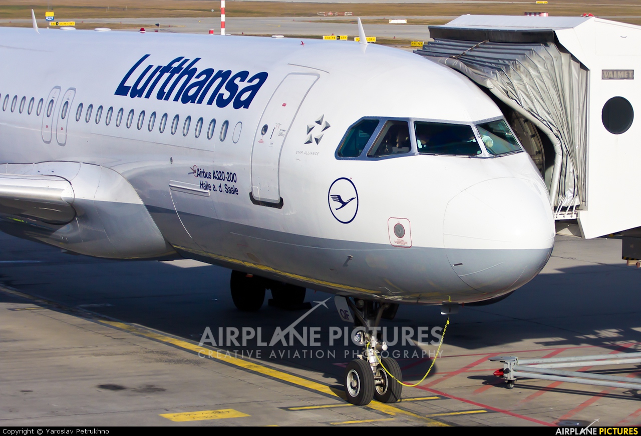 Lufthansa D-AIQF aircraft at Budapest Ferenc Liszt International Airport