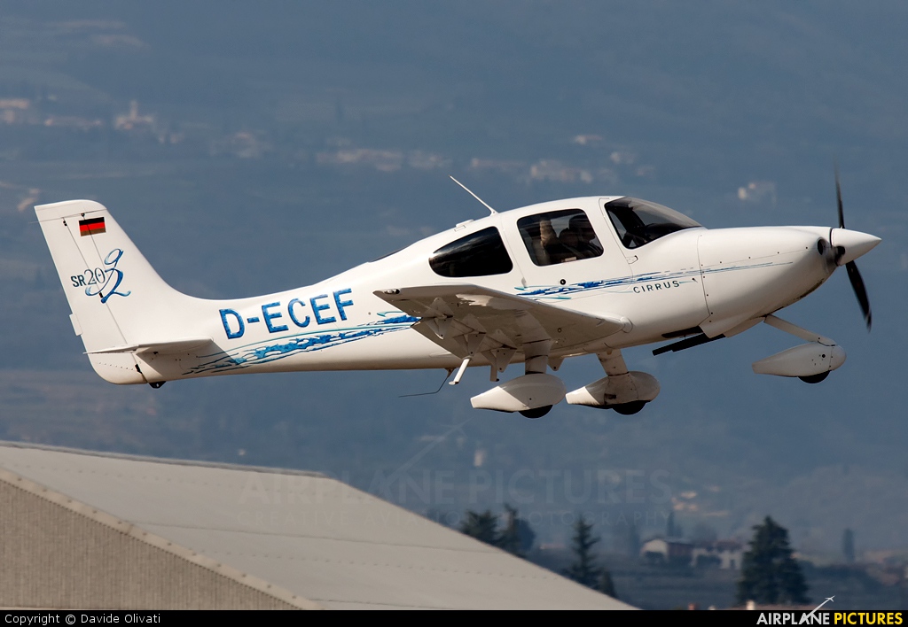 Private D-ECEF aircraft at Verona - Boscomantico