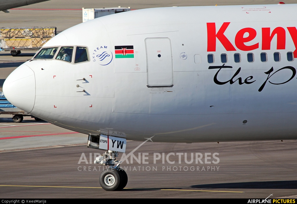 Kenya Airways 5Y-KYW aircraft at Amsterdam - Schiphol