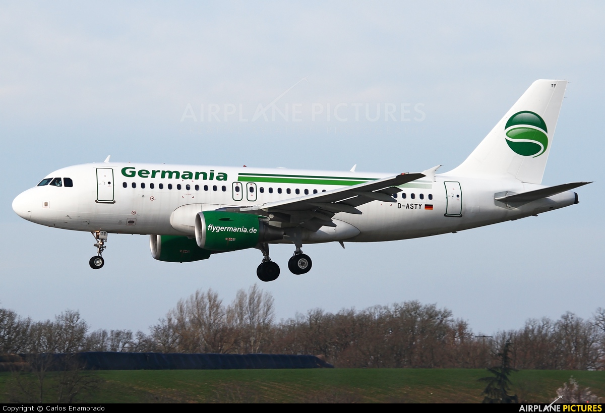 Germania D-ASTY aircraft at Toulouse - Blagnac