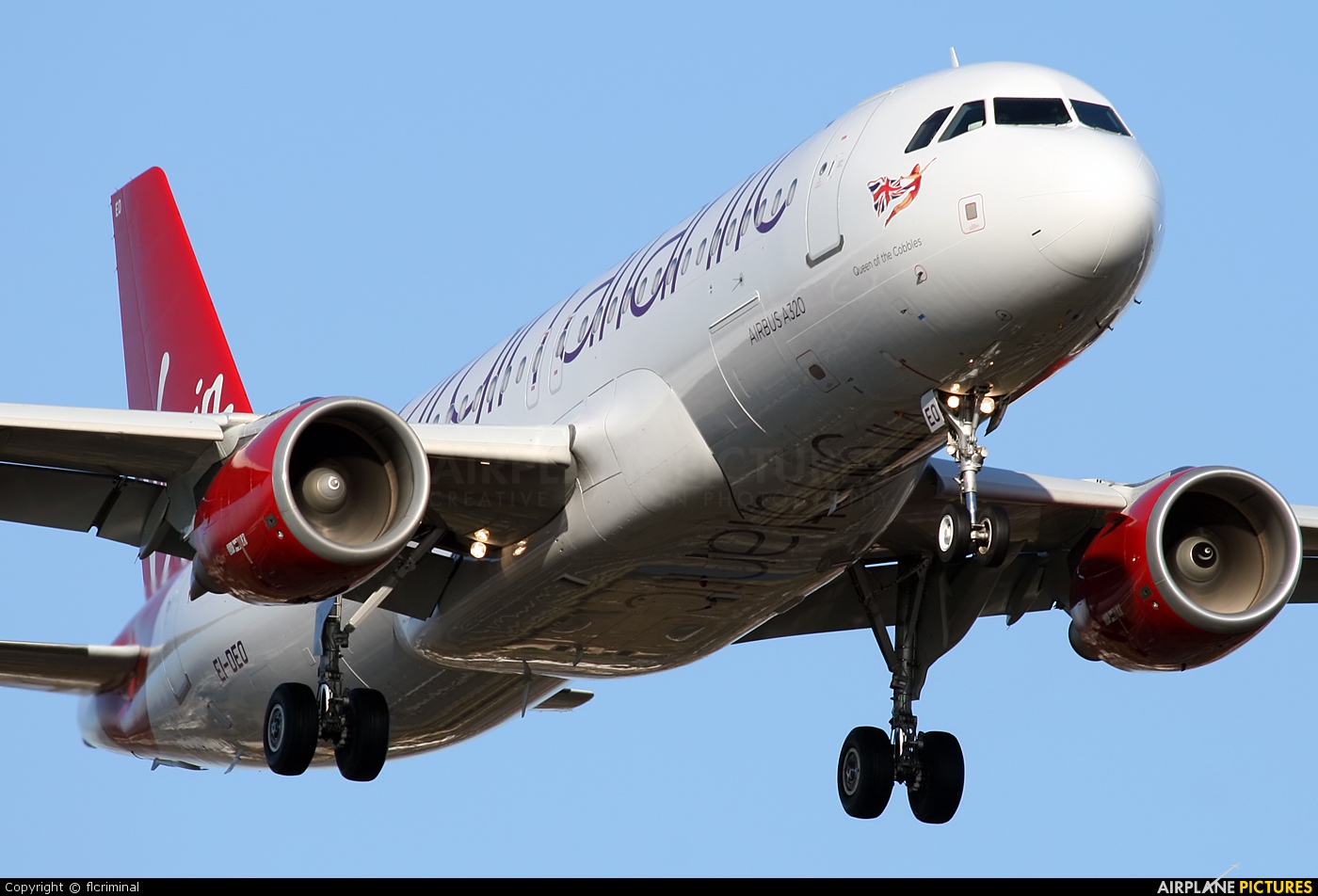 Virgin Atlantic EI-DEO aircraft at London - Heathrow