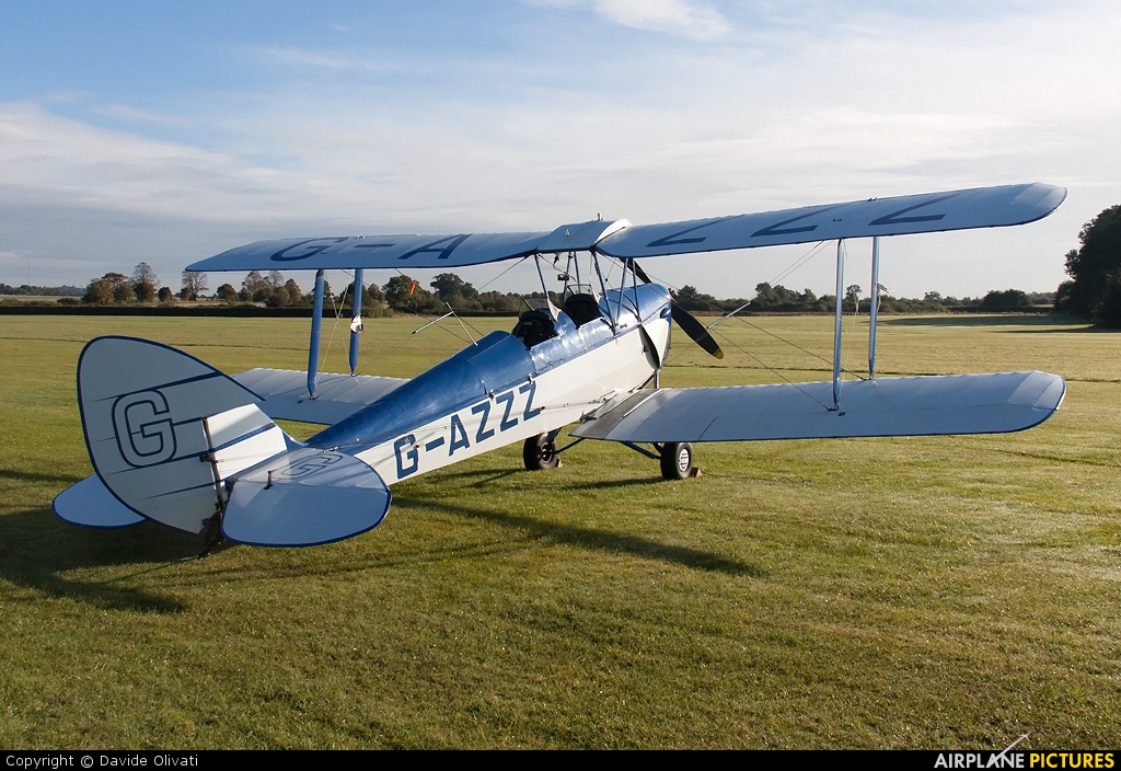 Private G-AZZZ aircraft at Old Warden