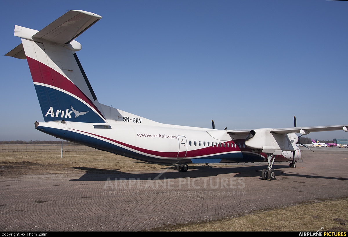 Arik Air 5N-BKV aircraft at Eindhoven