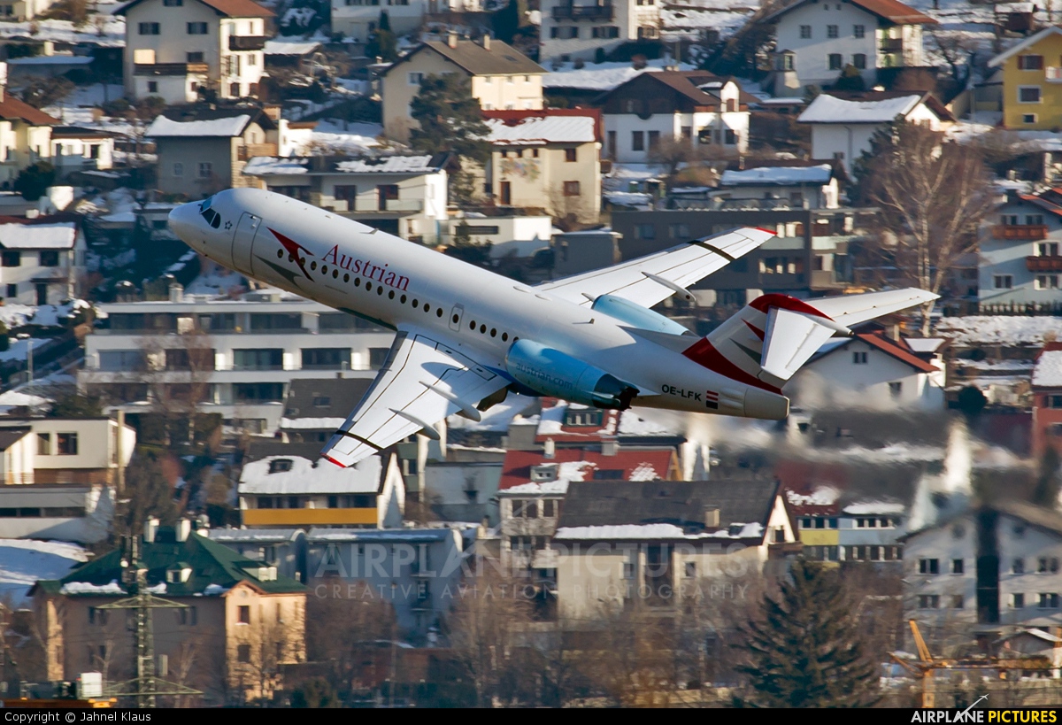 Austrian Airlines/Arrows/Tyrolean OE-LFK aircraft at Innsbruck