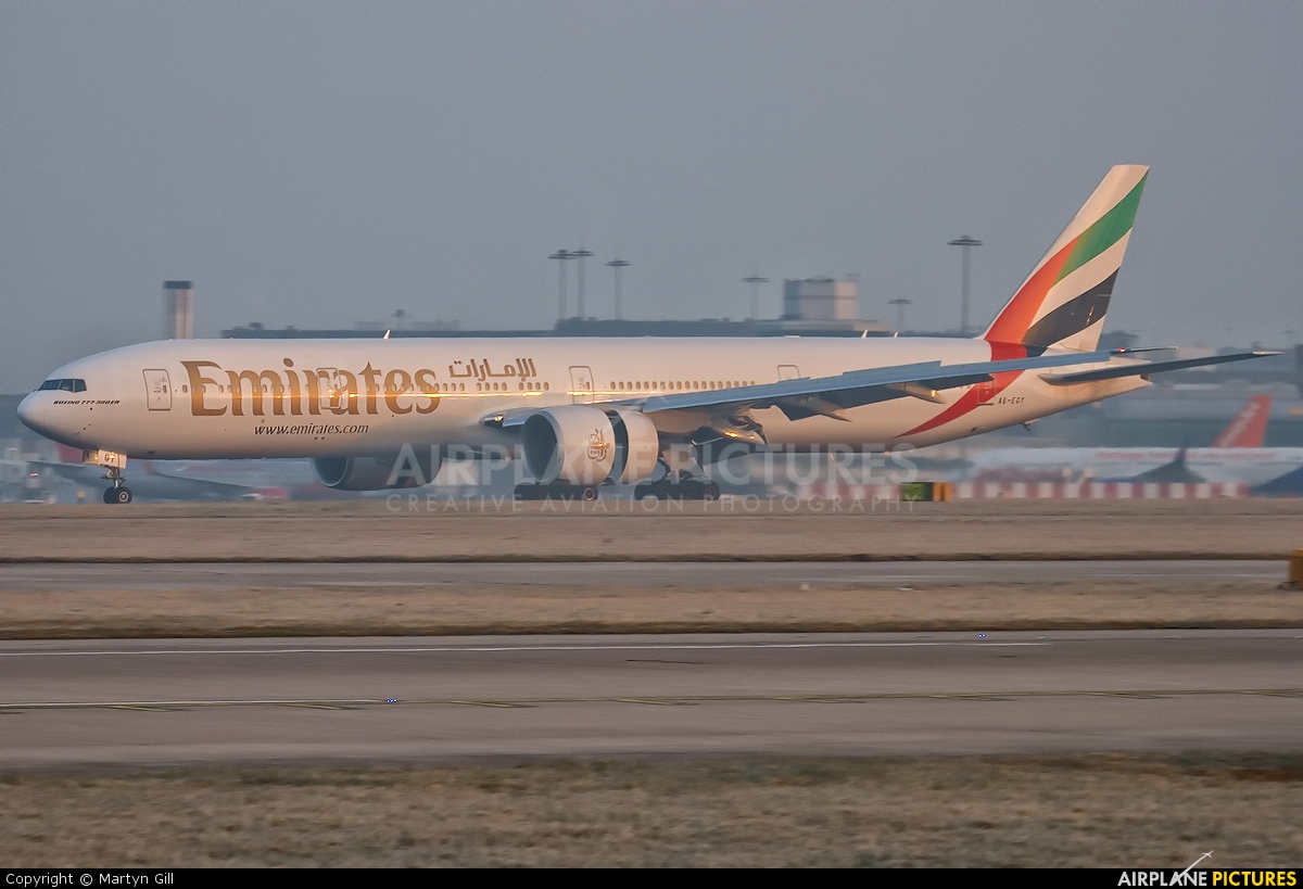 Emirates Airlines A6-EGY aircraft at Manchester