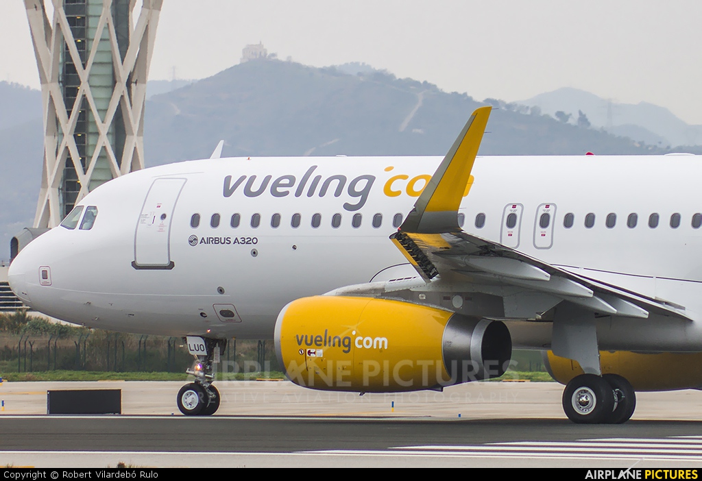 Vueling Airlines EC-LUO aircraft at Barcelona - El Prat