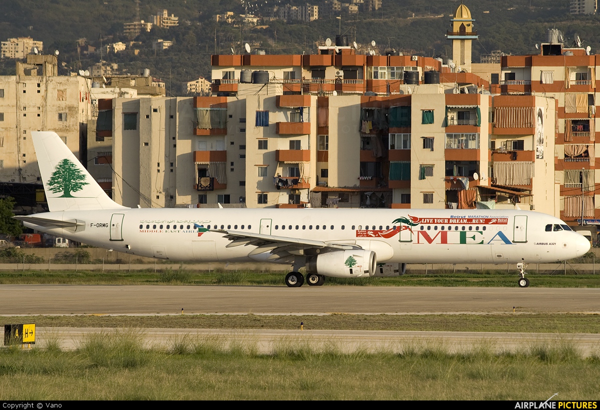 MEA - Middle East Airlines F-ORMG aircraft at Beirut - Rafic Hariri Intl
