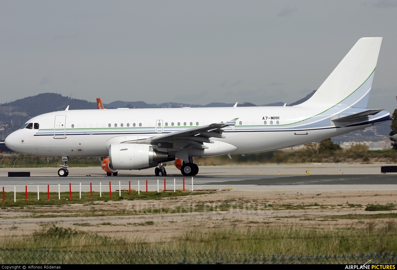 Qatar Amiri Flight A7-MHH aircraft at Barcelona - El Prat