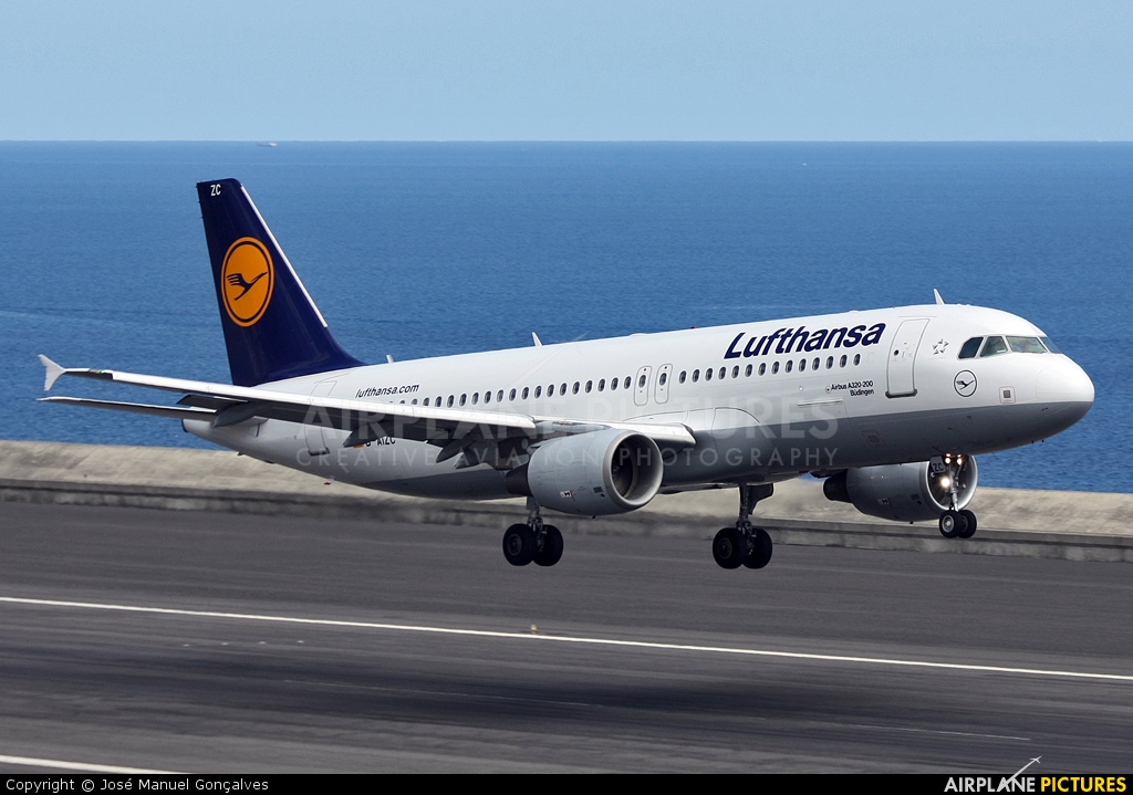 Lufthansa D-AIZC aircraft at Madeira