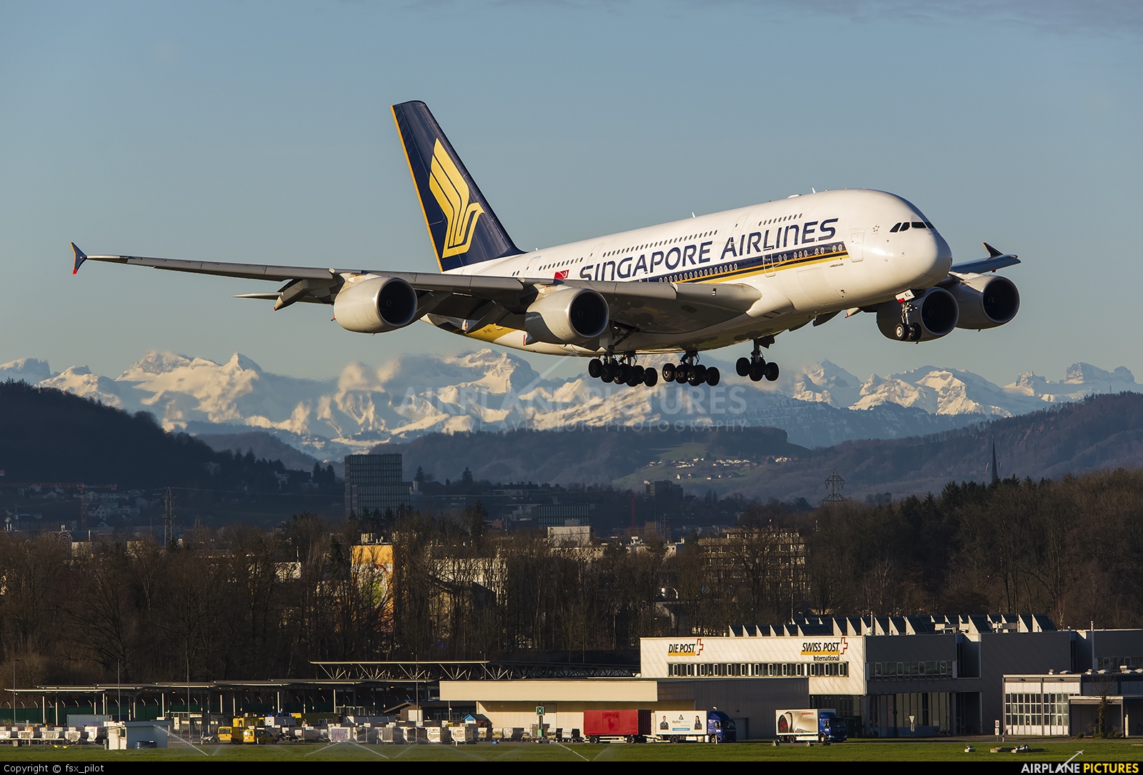Singapore Airlines 9V-SKL aircraft at Zurich