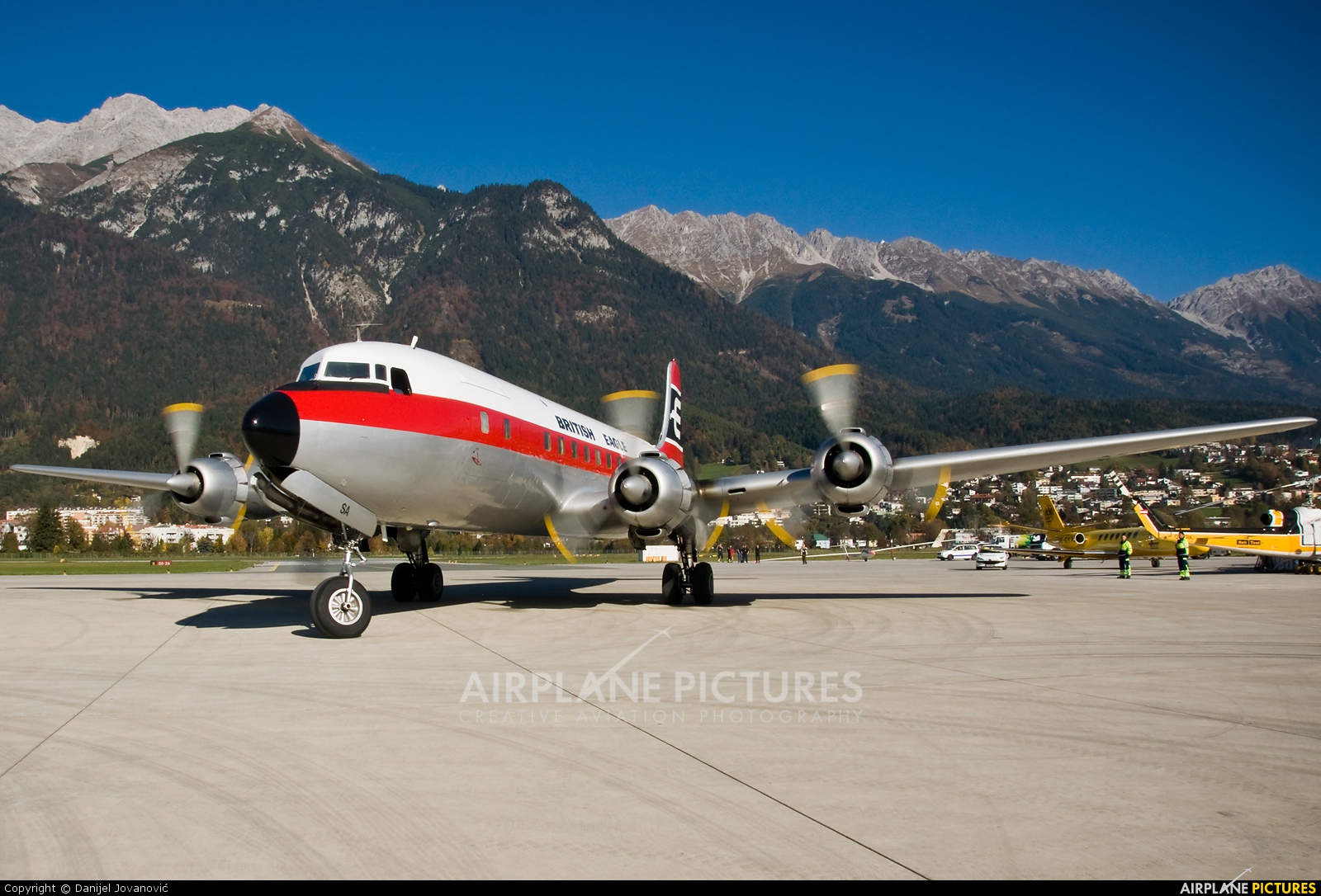 Air Atlantique G-APSA aircraft at Innsbruck