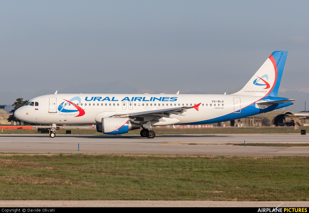 Ural Airlines VQ-BLO aircraft at Verona - Villafranca