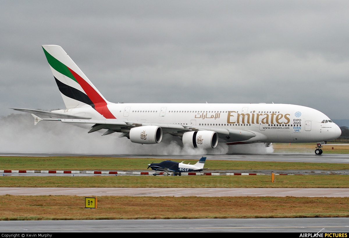 Emirates Airlines A6-EDH aircraft at Manchester