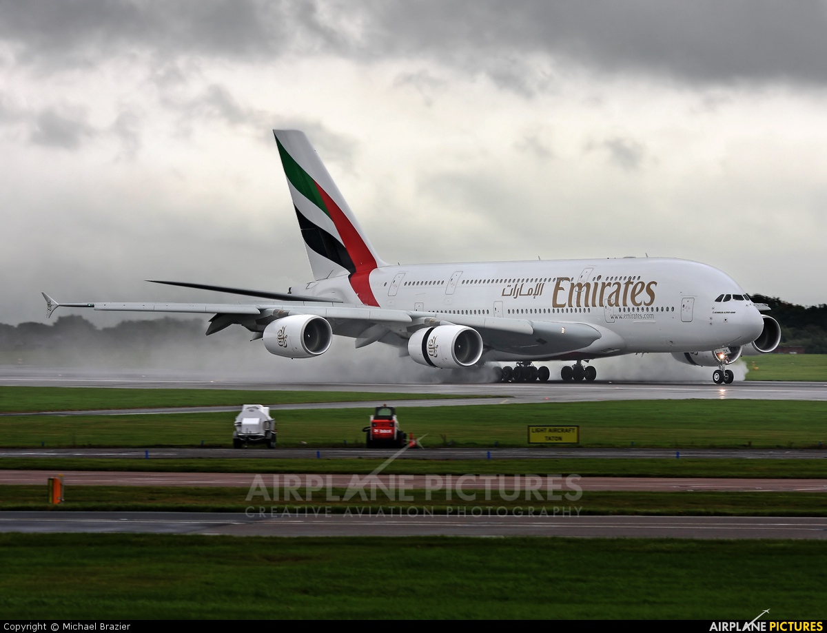 Emirates Airlines A6-EDK aircraft at Manchester