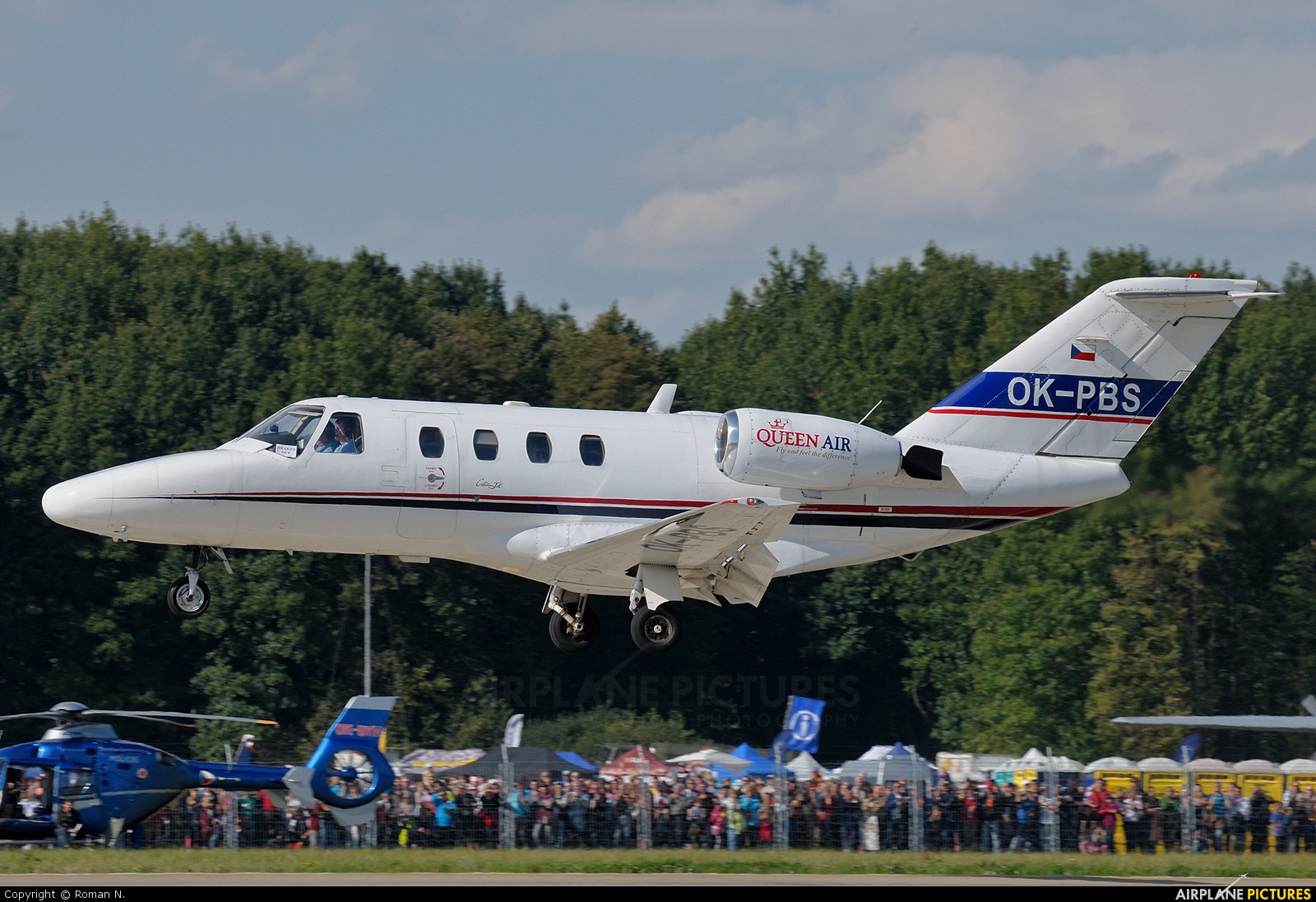 Queen Air OK-PBS aircraft at Ostrava Mošnov