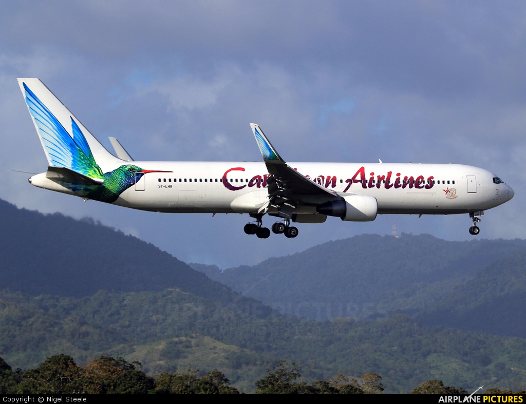 Caribbean Airlines  9Y-LHR aircraft at Piarco Intl