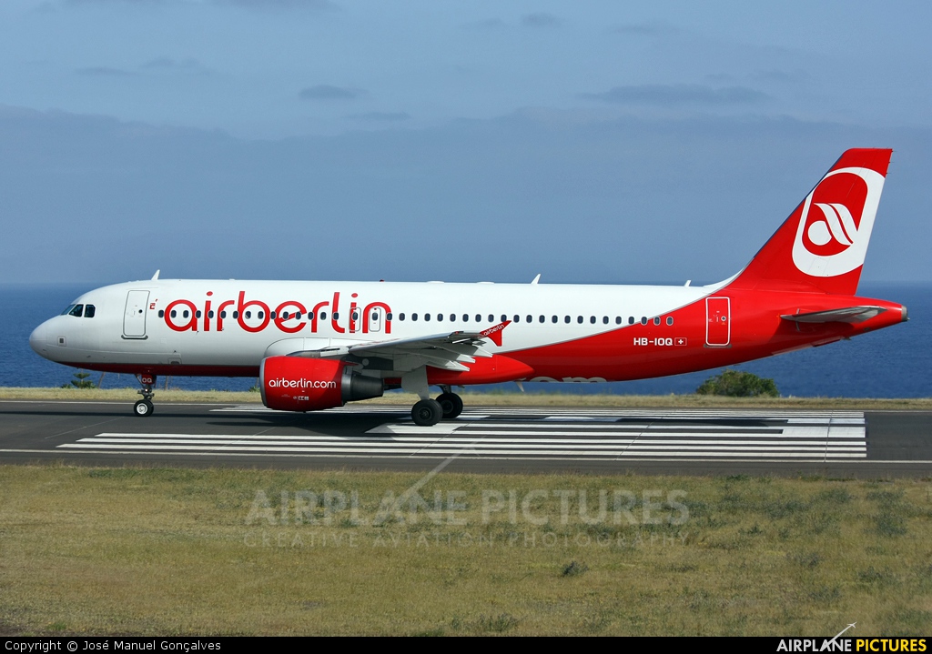 Air Berlin - Belair HB-IOQ aircraft at Madeira