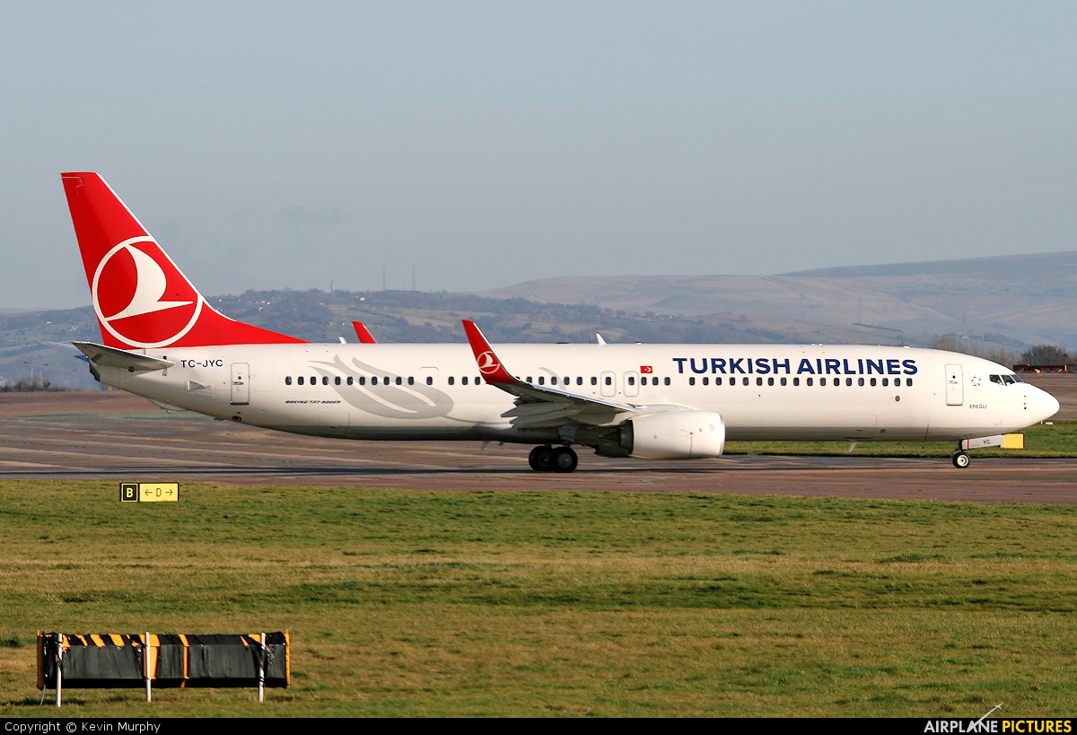 Turkish Airlines TC-JYC aircraft at Manchester