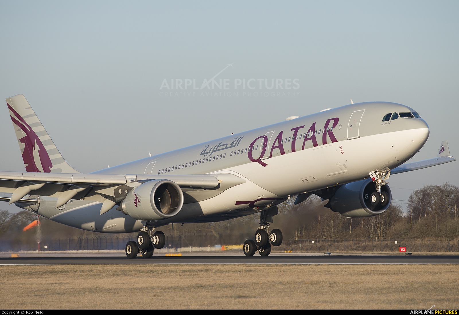 Qatar Airways A7-AEI aircraft at Manchester