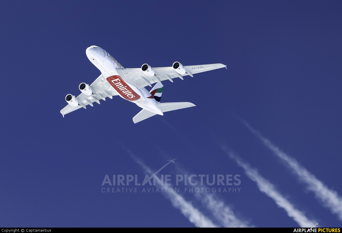 Emirates Airlines A6-EDA aircraft at In Flight - Greece