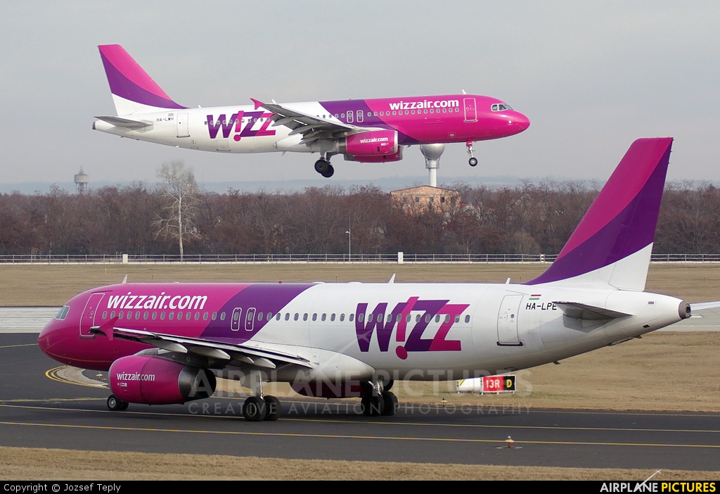 Wizz Air HA-LPE aircraft at Budapest Ferenc Liszt International Airport