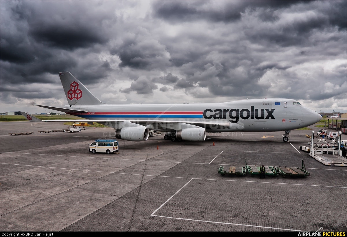 Cargolux LX-UCV aircraft at Nairobi - Jomo Kenyatta