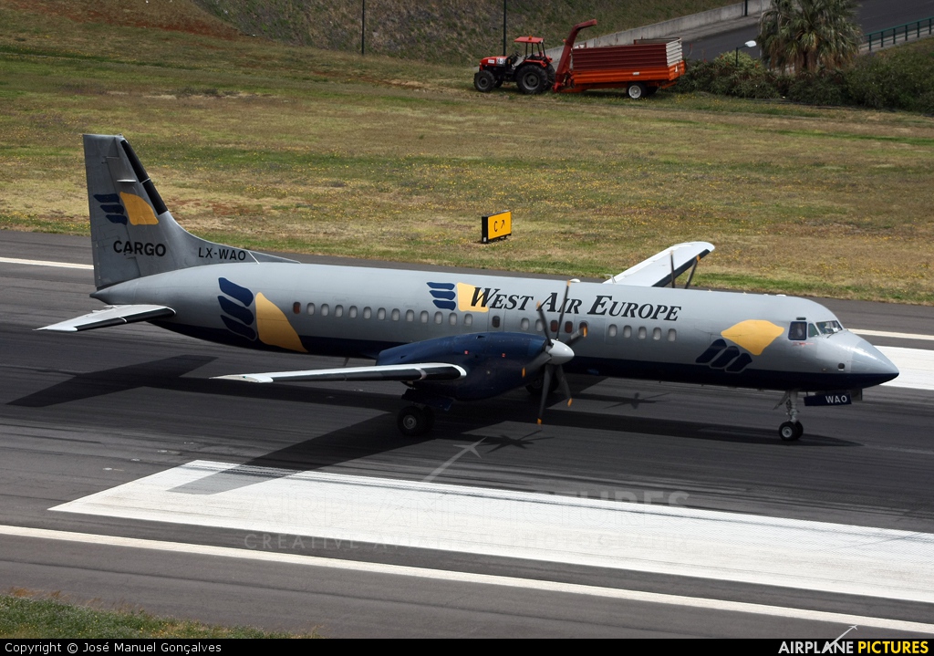 West Air Europe LX-WAO aircraft at Madeira